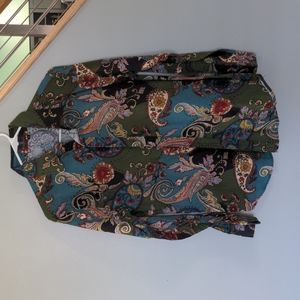Men's Paisley button down shirt